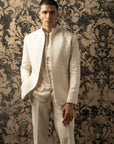 Ivory Prince Coat Set - indian garb men
