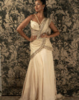 Light Gold Ready Saree - saris dresses