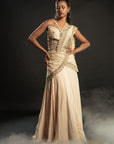 Light Gold Ready Saree - saris dresses