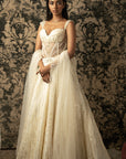 Ivory Silk Organza Lehenga Set - lehenga designer lehenga