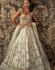 Mint Green Lehenga Set - lehenga