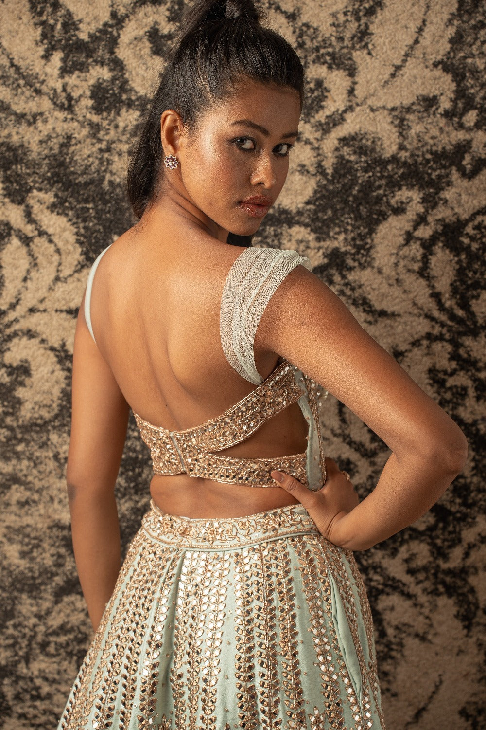 Mint Green Lehenga Set - lehenga