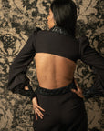 Black Suave Jumpsuit - indian fashion