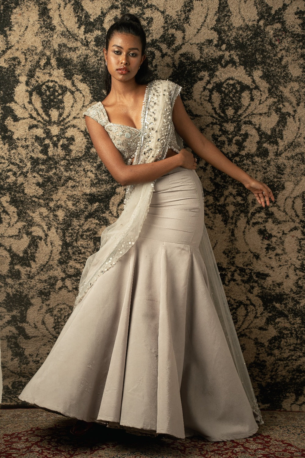 Chalk  Skirt Set - designer outfits for women