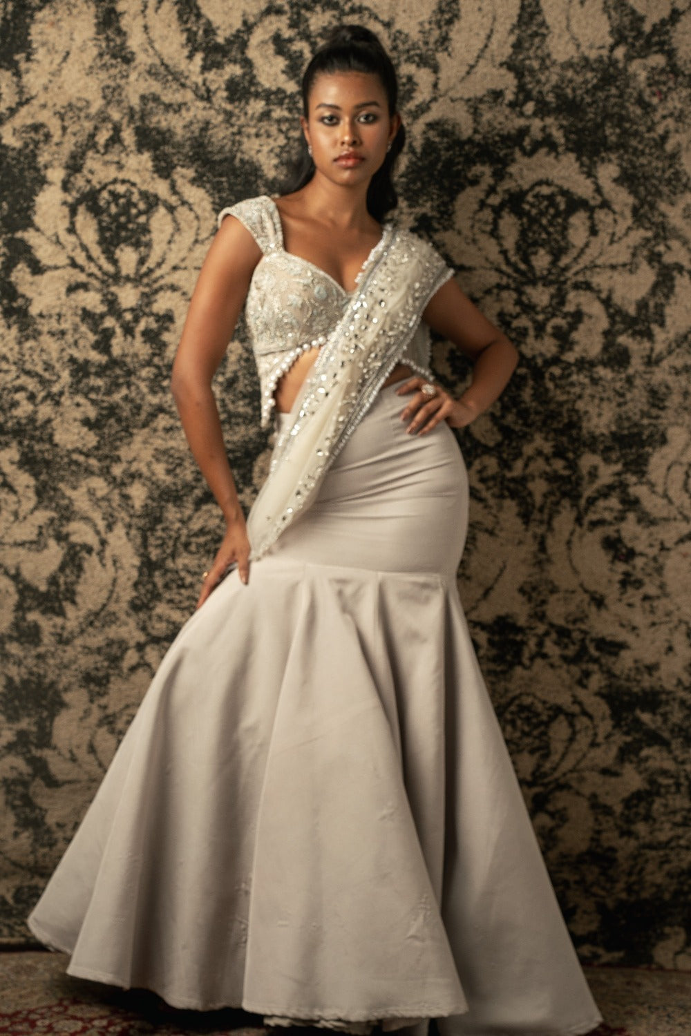 Chalk  Skirt Set - designer outfits for women