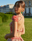 Red and Green Lehenga Set