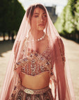 Mauve Lehenga Set
