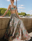 Turquoise Green Lehenga Set