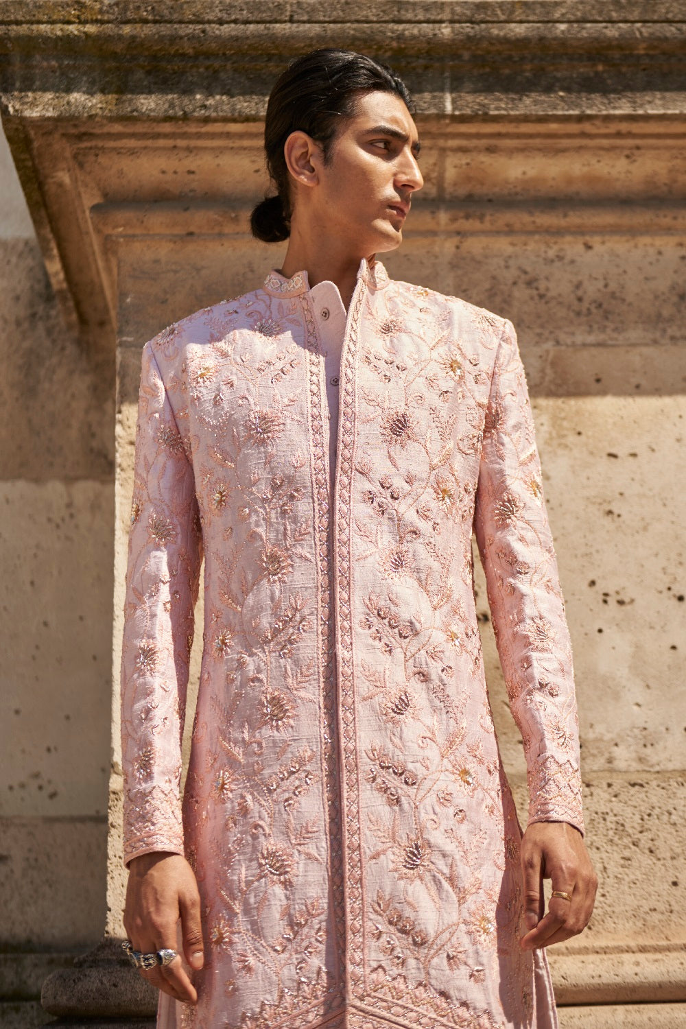Blush Pink Sherwani Set