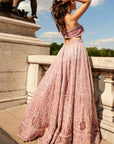 Lilac Raw Silk Lehenga Set