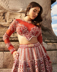 Full Sleeve - Red Lehenga Set