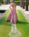 Victoria Rose Pink Lehenga Set - pink lehenga