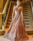 Rustic Raw Silk Elegance Lehenga Set - raw silk lehenga