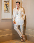 Ivory white Sherwani Set