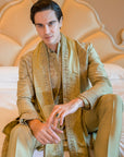 Olive Oleander Sherwani Set