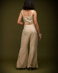 Embroidered Ivory Cape Set - indian attire New Zealand