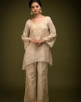 Ivory Beige Co Ord Set - indian attire Canada