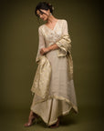 Ivory Kurta and Dhoti Set - dhoti kurta ladies