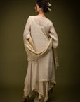 Ivory Kurta and Dhoti Set - dhoti kurta ladies