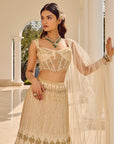 Dusty Ivory Lehenga Set