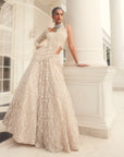 Ivory EMMA Embroidered Lehenga - ivory lehenga New Zealand