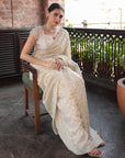 Gold Embroidered Saree - saree Canada