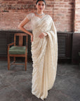 Gold Embroidered Saree - saree Canada