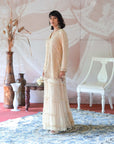 Ivory Beige Sharara Kurta Set - sharara kurti