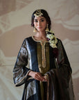 Tissue Kurta and Mushroo Silk Palazzo Set - kurti for women