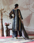 Tissue Kurta and Mushroo Silk Palazzo Set - kurti for women