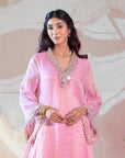 Chanderi Tissue Kaftan kurta and Dhoti Pants - kurta for women