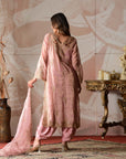 Chanderi Tissue Kurta and Dhoti Pants Set - kurti