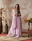 Chanderi Tissue Kurta and Palazzo Set - dress indian wear