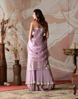 Chanderi Tissue Kurta and Palazzo Set - dress indian wear