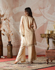 Soft Chanderi Tissue and Brocade for Top and Pants - designer indian outfits