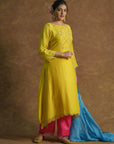 Multicolor Kurta and Palazzo Pants Set - kurta & palazzo set Australia