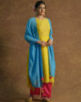 Multicolor Kurta and Palazzo Pants Set - kurta & palazzo set Australia