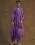 Iris Purple Kurta with Palazzo Pants and Dupatta - purple dress Sydney
