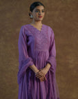 Iris Purple Kurta with Palazzo Pants and Dupatta - purple dress Sydney