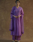 Iris Purple Kurta with Palazzo Pants and Dupatta - purple dress Sydney