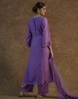 Iris Purple Kurta with Palazzo Pants and Dupatta - purple dress Sydney
