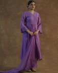 Iris Purple Kurta with Palazzo Pants and Dupatta - purple dress Sydney