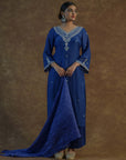 Royal Blue Kurta with Palazzo Pants and Dupatta - indian attire Australia