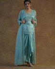 See Green Drape Skirt Set - indian attire Sydney