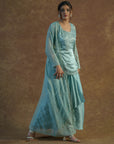 See Green Drape Skirt Set - indian attire Sydney
