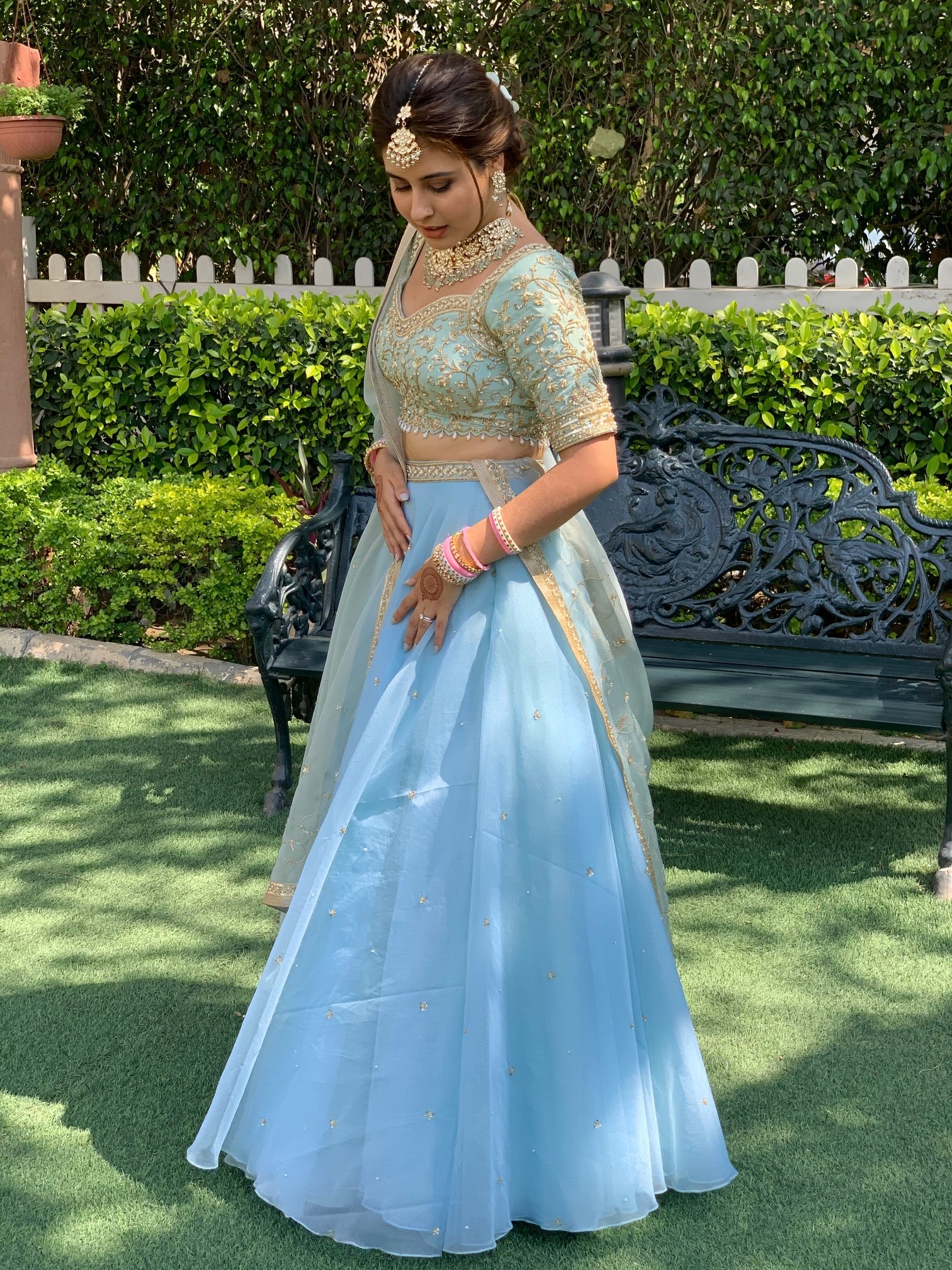 Fresh Like Mint Lehenga Set