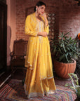 Mustard Embroidered Suit - indian attire New Zealand