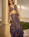 Glam Blue Lehenga Set