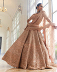 Pink HARNAAZ Embroidered Lehenga - pink lehenga Sydney