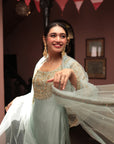 Dusty Firoza Embroidered Suit - indian wear for women Canada